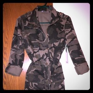Camo cargo jacket